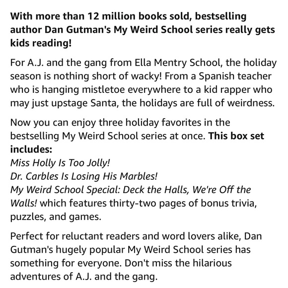 [My Weird School] Christmas 3 - Book Box Set - Picture 2 of 7